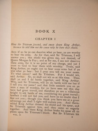 Book of King Arthur and of his Noble Knights of the Round Table.