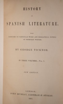 History of Spanish Literature