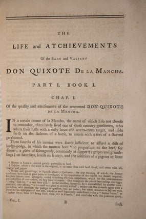 The History and Adventures of the Renowned Don Quixote