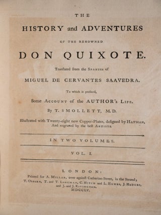 The History and Adventures of the Renowned Don Quixote