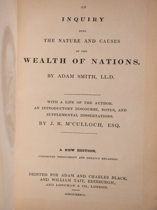 An Inquiry Into The Nature And Causes Of The Wealth Of Nations.