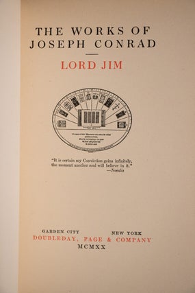 The Works of Joseph Conrad, Limited Sundial Edition Signed by the Author.