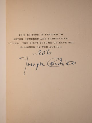 The Works of Joseph Conrad, Limited Sundial Edition Signed by the Author.