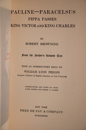 Robert Browning's Works