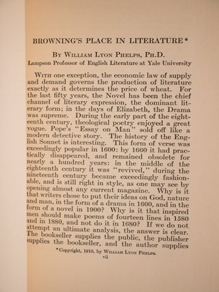 Robert Browning's Works