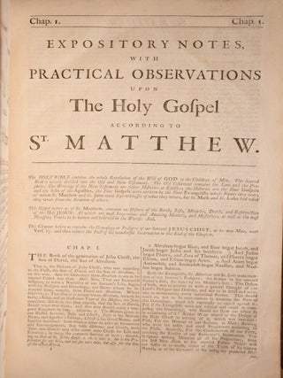 Expository Notes with Practical Observations on the New Testament of our Lord and Saviour Jesus Christ.