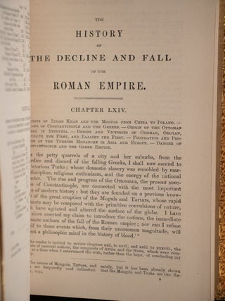 THE HISTORY OF THE DECLINE AND FALL OF THE ROMAN EMPIRE