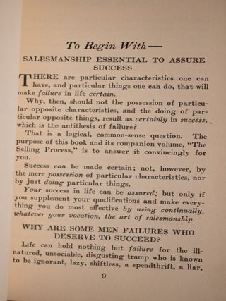 Certain Success & The Selling Process, A Handbook of Salesmanship Principles. Ford Motor Company.