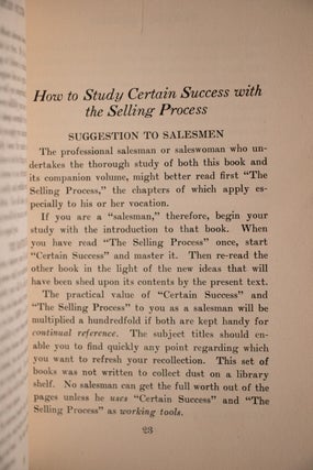 Certain Success & The Selling Process, A Handbook of Salesmanship Principles. Ford Motor Company.