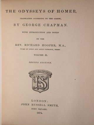 The Odysseys of Homer, Homer's Batrachomyomachia Hymns and Epigrams