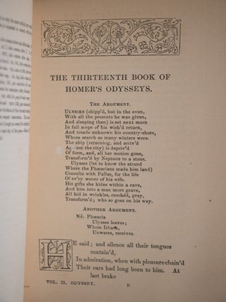 The Odysseys of Homer, Homer's Batrachomyomachia Hymns and Epigrams