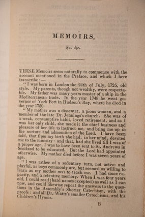 Memoirs of the Rev. John Newton / Amazing Grace