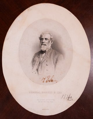 Item #1086 Goupil & Cie Lithograph of General Robert E. Lee, Signed Twice (1863). Robert E. Lee