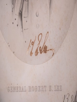 Goupil & Cie Lithograph of General Robert E. Lee, Signed Twice (1863)