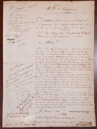 Napoleon Approves Sons Request For his 4x Battle Wounded Legion of Honor-Awarded Father. A Lovely...