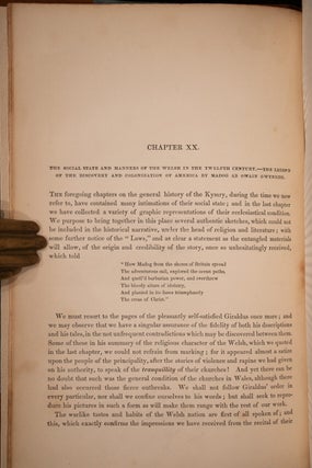 The History of Wales From The Earliest Times, To Its Final Incorporation With The Kingdom Of England.