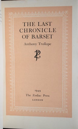 The Chronicles of Barsetshire
