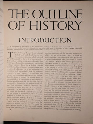 The Outline Of History Being A Plain History Of Life And Mankind