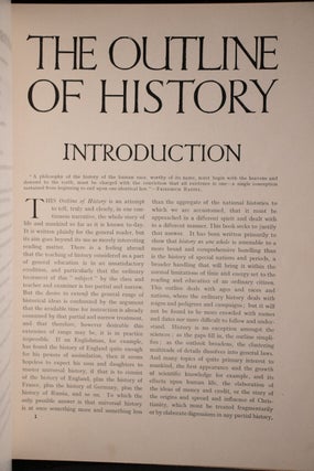 The Outline Of History Being A Plain History Of Life And Mankind