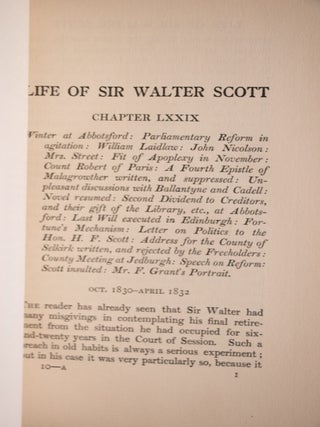 The Life of Sir Walter Scott