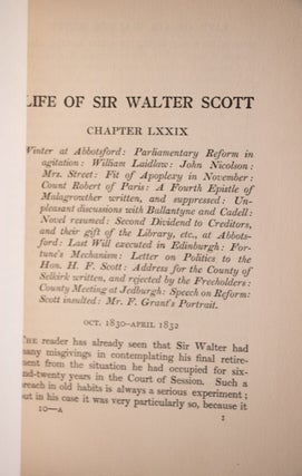 The Life of Sir Walter Scott