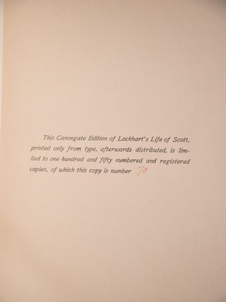 The Life of Sir Walter Scott