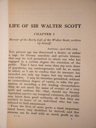 The Life of Sir Walter Scott