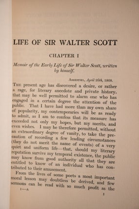 The Life of Sir Walter Scott