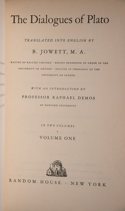 The Dialogues of Plato