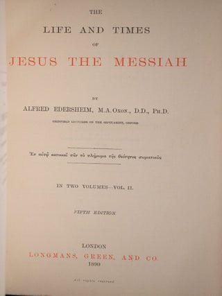 The Life and Times of Jesus the Messiah