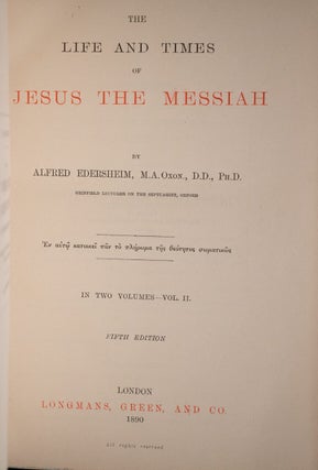 The Life and Times of Jesus the Messiah