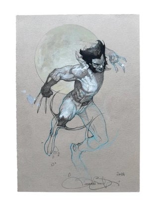 Item #1162 Wolverine, 2014 Original Signed Artwork by Simone Bianchi. Simone Bianchi