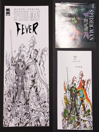 Brendan McCarthy Spider-Man: Fever #2 (2010) Original Published Cover Art, Hand-Colored Guide & Comic Trio
