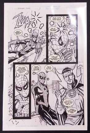 Item #1166 2010 Spider-Man: Fever #3, Story Page 22 Original Art. Brendan McCarthy