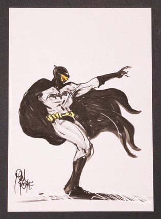 Item #1169 Original Signed "Batman" Illustration by Eisner Award-Winning Artist Paul...