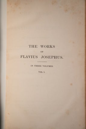 The Works of Flavius Josephus