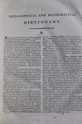 PHILOSOPHICAL AND MATHEMATICAL DICTIONARY