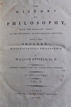 Enfield's History of Philosophy