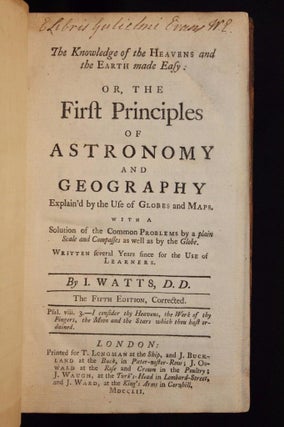 Knowledge Of Heavens And Earth Principles Of Astronomy and Geography