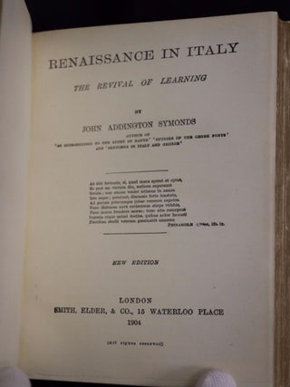 Renaissance in Italy