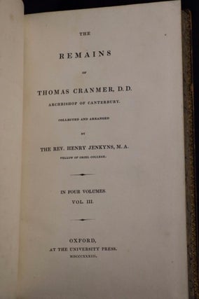 The Remains of Thomas Cranmer