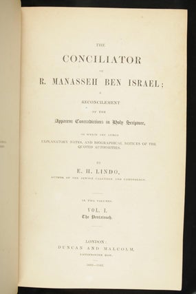 Conciliator of R. Manesseh ben Israel