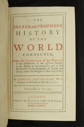 The Sacred and Prophane History of the World