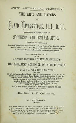 The Life and Labors of David Livingstone