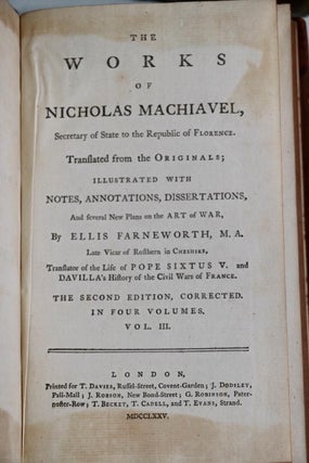 The Works of Nicholas Machiavelli
