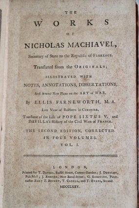 The Works of Nicholas Machiavelli