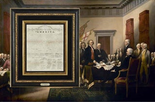 1818 Declaration of Independence Broadside Engraved by Benjamin Owen Tyler. Benjamin Owen Tyler.