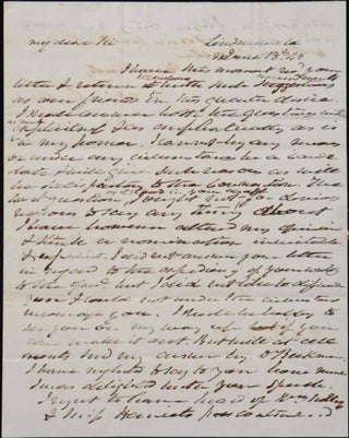 1848 Martin Van Buren ALS **SIGNED** Letter Regarding Running for President Fine
