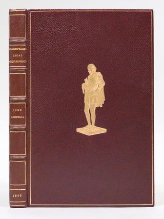 Item #194967918541 Shakespeare's Legal Acquirements Considered. John Lord Campbell