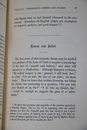Shakespeare's Legal Acquirements Considered
